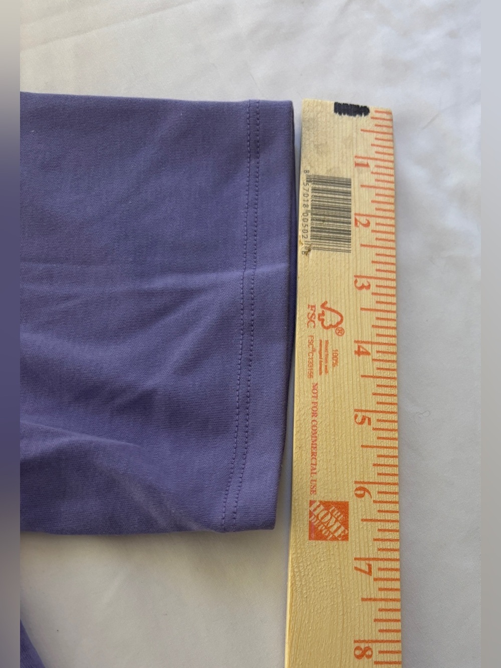 LL Bean Purple 100% Cotton Square Neck Top Women’s 1X New with Tags - Picture 12 of 13